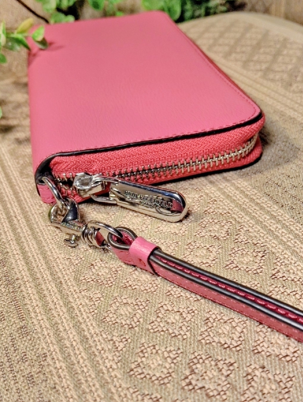 Karl Lagerfeld Paris Zip Around Wristlet Wallet - Picture 10 of 15
